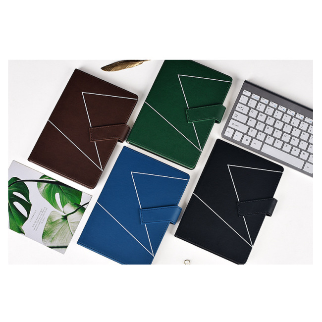 Pu Leather  Tilt Button  Notebook